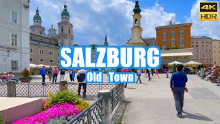 Salzburg Austria 🇦🇹  Walking tour ☀️ 4K HDR