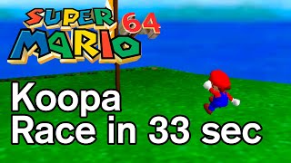 Super Mario 64 - Race Koopa the Quick in 33 seconds