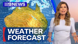 Australia Weather Update: Showers expected for multiple parts of the country | 9 News Australia