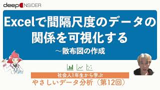 Excelで間隔尺度のデータの関係を可視化する ― 社会人1年生から学ぶ、やさしいデータ分析