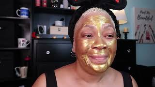 DIY Testing: Azure 24K Gold Firming Peel Off Mask Review - Anti-Aging, Lifting, \u0026 Illuminating!