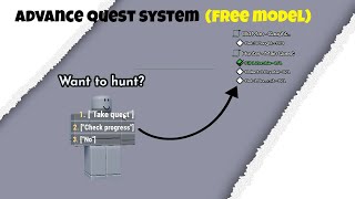 How to Make a Quest System - FREE MODEL | RobloxStudio