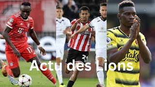 Actu lions: Le Bayern de Sadio Mané s'impose face au Barça, Ismaila Sarr blessé, Iliman Ndiaye...