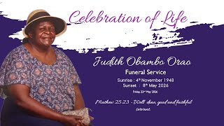 Funeral Service for the Late Judith Obambo Orao