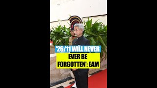 S Jaishankar presented a wreath at the 26/11 memorial on Friday | #ytshorts #sjaishankar#Neverforget