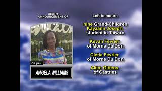 Angela Williams ~ Long Obituary