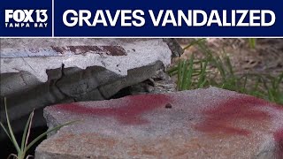 Cemetery graves vandalized
