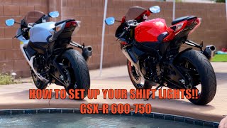 How To Setup Shift Lights On GSXR 2011-2022 600/750