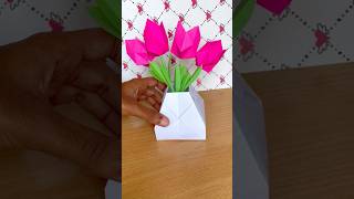 Simple and beautiful origami flower pot ✨🌷🪴 | Art beats