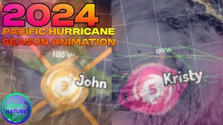 2024 Pacific Hurricane Season Animation