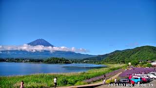 [LIVE]【2023.7.6】ハーブフェスティバル　ラベンダー開花状況　富士山ライブ　大石公園　河口湖　ライブカメラ