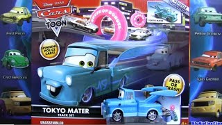 Cars Toon House of Donuts Track Playset Tokyo Mater Disney Pixar Toys review by Blu collection