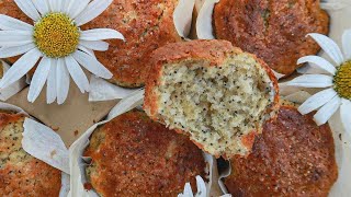 Sourdough Discard Poppyseed Muffins