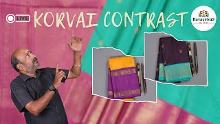 New Arrivals | Korvai Contrast | All unique Collections |  #hayagrivassilkhouse #puresilksarees