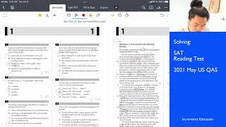 May 2021 US SAT Reading (Solved LIVE) || Timed Score 48/52 — I'm humbled \u0026 tone DOWN my confidence