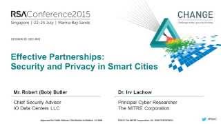 Quick Look: Effective Partnerships - Security and Privacy in Smart Cities