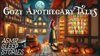 3 Hours of Cozy Apothecary Tales  Autumn Fantasy ASMR Bedtime Stories  Rain Sounds \u0026 Fall Ambience