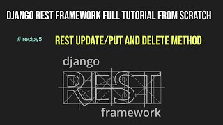 #recipe5 Django Rest Framework | Rest Update Delete Method | Rest Put Delete Method | AIOC