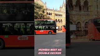 AC Electric Double Decker BEST Bus | CSMT Mumbai | Metro city | #shorts