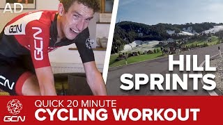 20 Minute Indoor Cycling Training | Hill Sprints on the Passo Campolongo