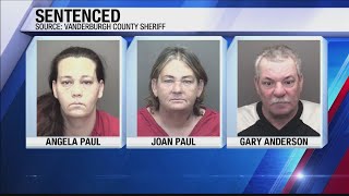 Three people sentenced in connection with body found under garage