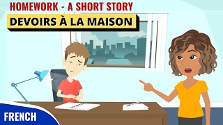 MATHS HOMEWORK French Conversation for Beginners | Devoirs à la Maison Conversation en Francais