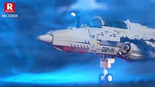 Reobrix 33035 RAFALE Jet Update Version 2024- Rafale Kampfjet Neuauflage 2024 [No/Keine Minifigures]