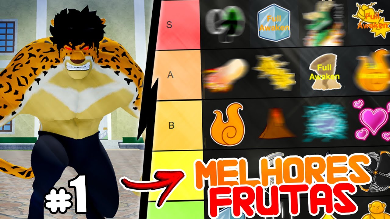 TIER LIST Das MELHORES FRUTAS Do BLOX FRUITS - ROBLOX - YouTube