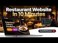 Build a Stunning Restaurant Website Using HTML, CSS & JavaScript | Step-by-Step Tutorial 