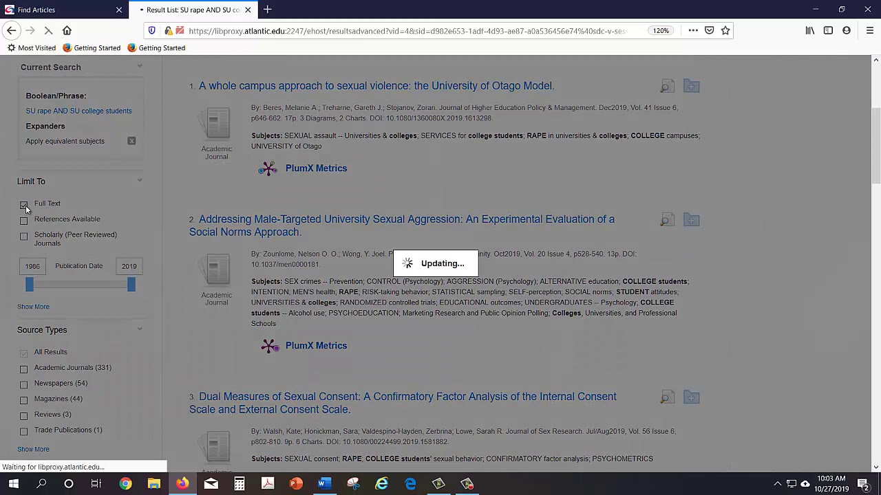 How To Use The Ebscohost Database Youtube