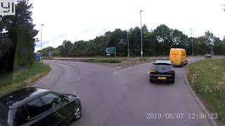 Moron on A40 roundabout