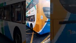 Three Stagecoach Buses Manchester City Centre England UK Piccadilly Gardens 🗣️🚌🚌🚌🚌🚌