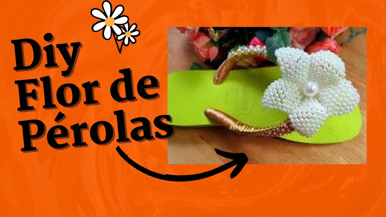 Diy Flor De Pérolas Youtube