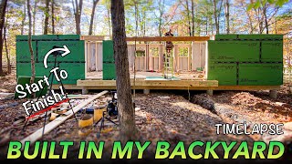 Construction of a Tiny House in My Backyard [Start To Finish]