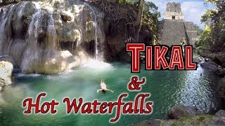 Traveling Guatemala Tikal \u0026 Hot Spring Waterfalls OVERLAND TRAVEL SAGA Ep. 42