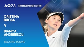 Cristina Bucsa v Bianca Andreescu Extended Highlights | Australian Open 2023 Second Round