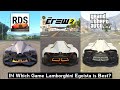 Lamborghini Egoista Sound & Top Speed - Real Driving School vs The Crew 2 vs GTA 5