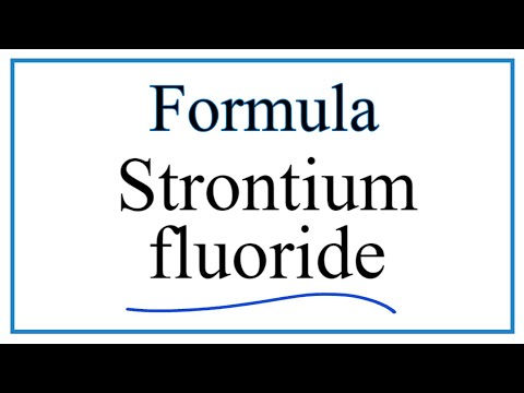 What is the formula for strontium fluoride?