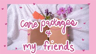 making care packages for my friends