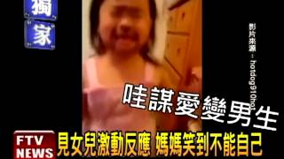 被畫鬍渣 女童哭喊\