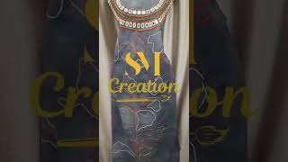 SM creation Hand embroidery work pure thik khadi cotton Kurti pice #SMCreation #embroidery #fashion