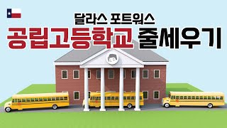 텍사스 (Texas) 달라스 포트워스 (Dallas Fort Worth) 공립 고등학교 (Public High School) 줄세우기. 니치 (niche) 선정 TOP 10