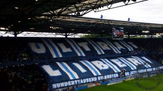 MSV Duisburg - VfL Bochum 05.08.2017 - Choreo der MSV Fans