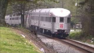 AMTRAK19 WB \u0026 NS 220 EB IN DOUGLASVILLE,GA. 4-10-2018