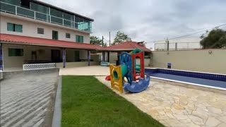 Linda chácara com piscina campo de futebol e lago de peixes próximo da praia aproveitem!!!