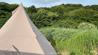 パリピと強風と僕キャンプ⛺️