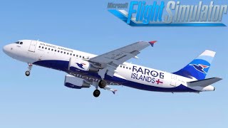 Flight Simulator2020 | Vagar Faroe Islands - Edinburgh | Departure/Arrival | Fenix A320