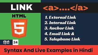 24. HTML Link | HTML full Course | HTML Tutorial for beginners