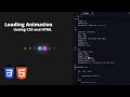 CSS Glowing Loading Animation  effects |  CSS glowing effect | Learn  Code