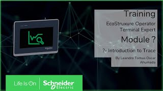 Training EcoStruxure Operator Terminal Expert - Mx.x Getting started with Trends showing actual data